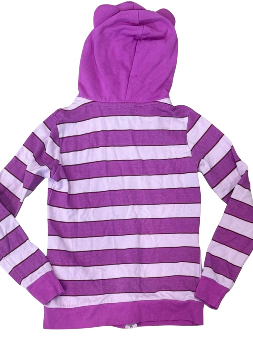 Disney ~ Striped Cheshire Zip-Up ~ Hood has Cheshire Cat Ears ~ Juniors Size XXL - Picture 2 of 8
